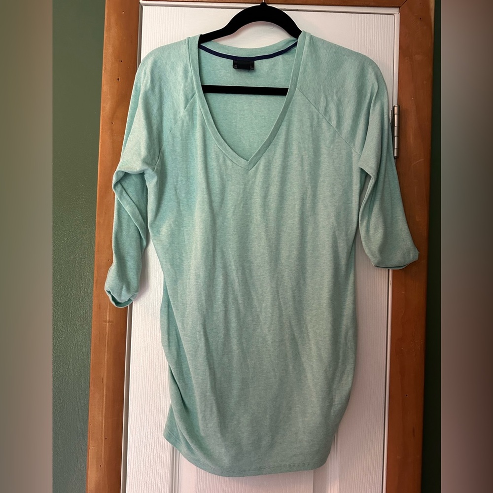 Blue Maternity Shirt